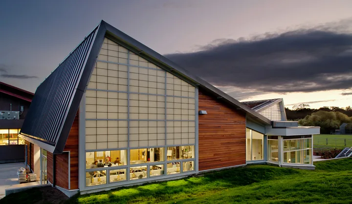 Arts Centre at Cedar Hill exterior, identified by project architect hcma as part of the Cedar Hill Recreation Centre project.