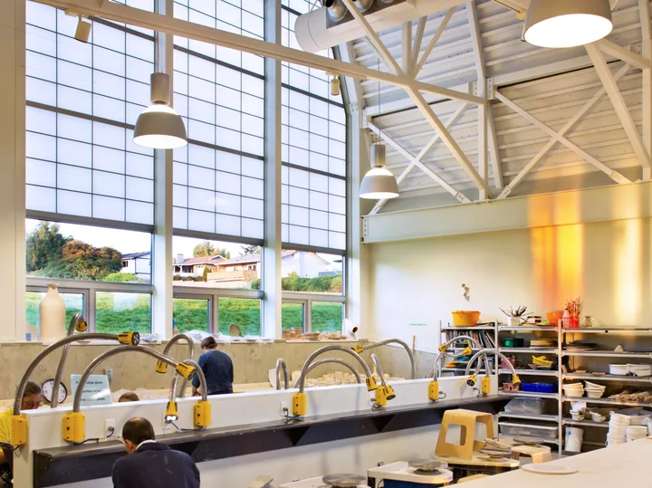 Arts studio at the Arts Centre at Cedar Hill, identified on project architect hcma’s page.